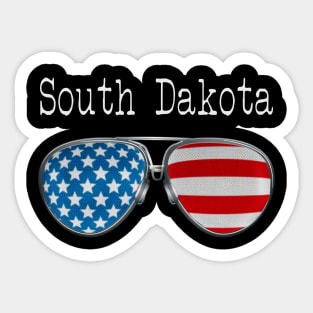 AMERICA PILOT GLASSES SOUTH DAKOTA Sticker